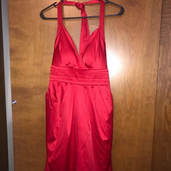 red formal dress. - Picture 2 of 4